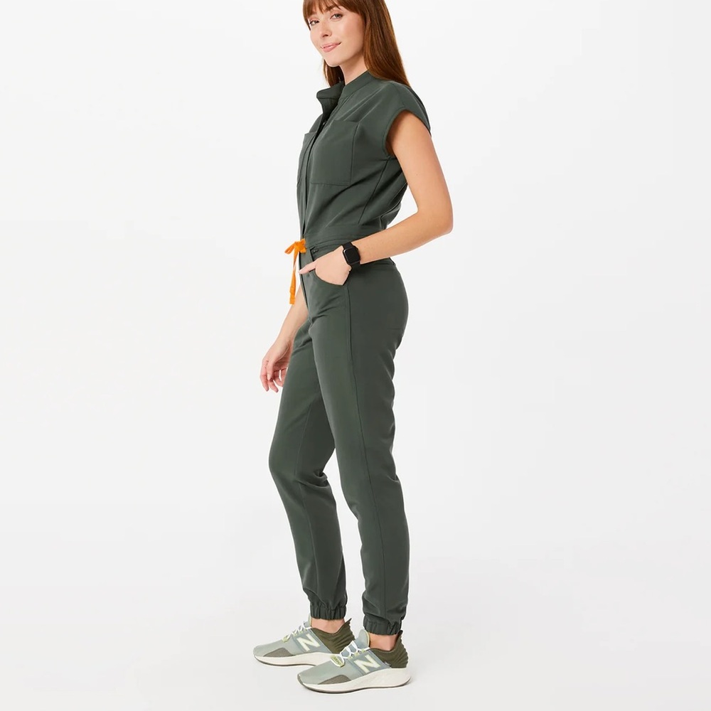 Figs Jumpsuit in Moss size XS